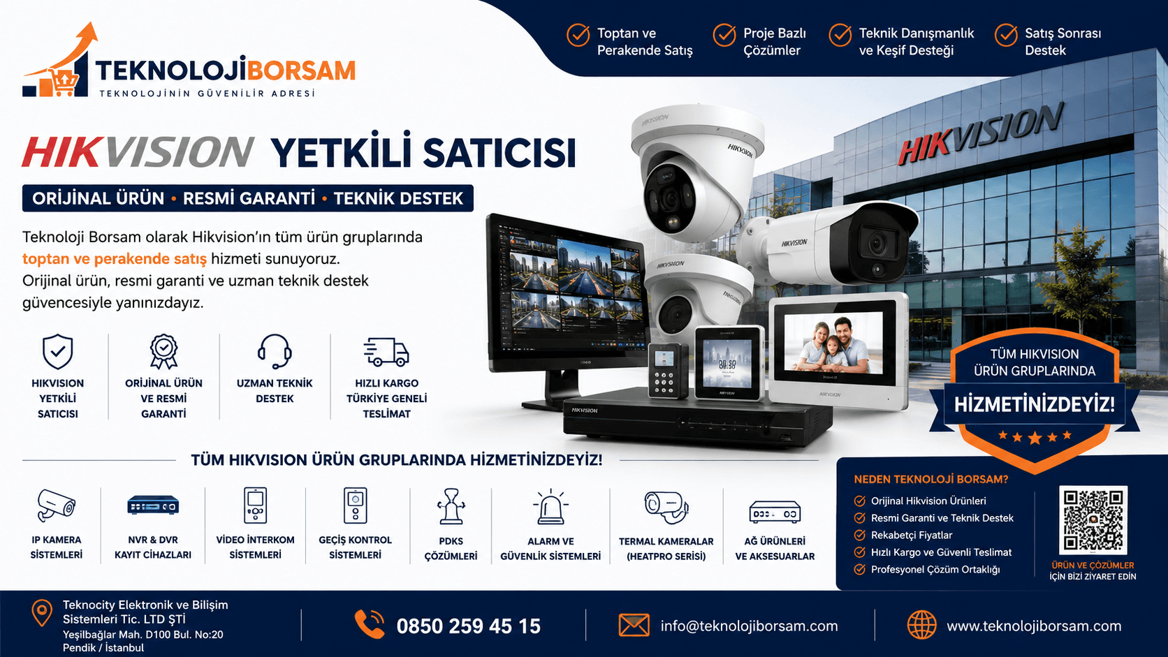 Hikvision Yetkili Bayi ve Satış Noktası | Orijinal Hikvision Ürünleri