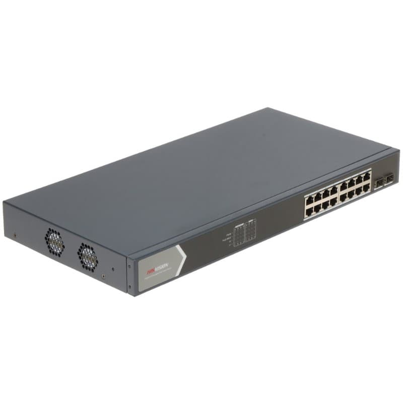 HIKVISION DS-3E1518P-SI 16 PORT POE 10/100/1000 2xSFP 250W SWITCH - Ürün Görseli 2