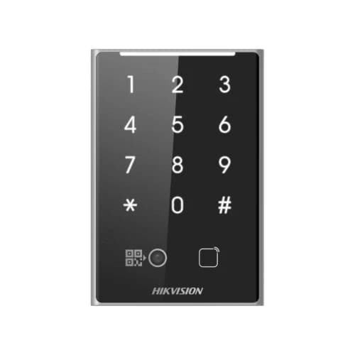 Hikvision DS-K1109DKB-QR QR Kod ve Kart Okuyucu – Tuş Takımlı, Wiegand/RS-485 Bağlantılı Geçiş Kontrol Okuyucusu - Hikvision