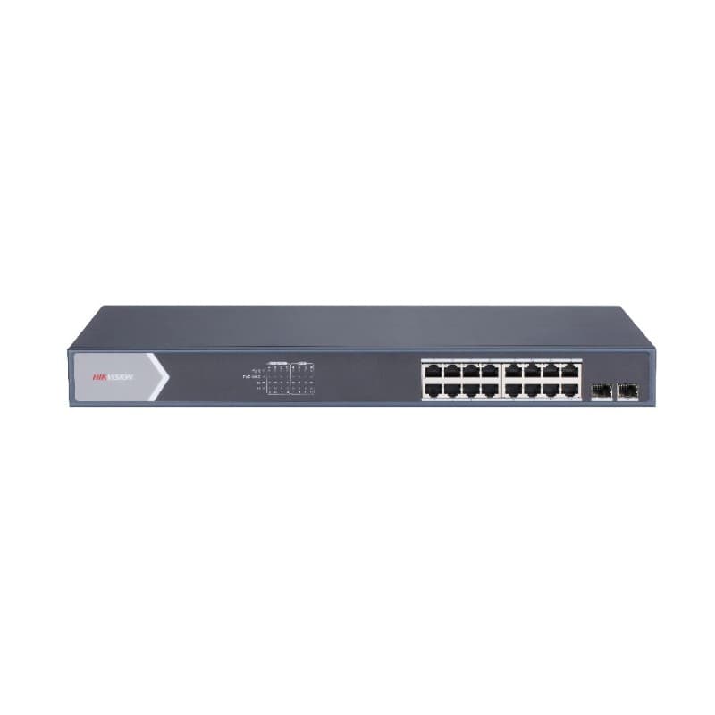 HIKVISION DS-3E1518P-SI 16 PORT POE 10/100/1000 2xSFP 250W SWITCH - POE SWITCH - Hikvision