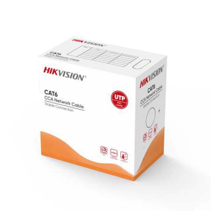305mt 23 AWG (CCA, 0.57mm) PVC Gri Kablo - DATA & LAN KABLOLARI - Hikvision