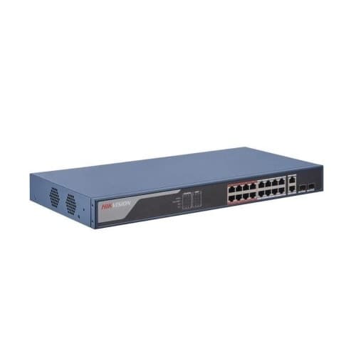 HIKVISION DS-3E1318P-EI 16 PORT 10/100 16 PORT POE 2 PORT UPLINK 230W YONETILEBILIR SWITCH - Hikvision