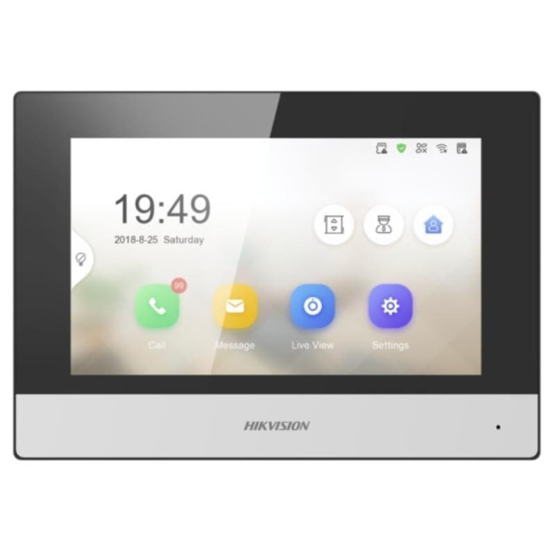 Hikvision DS-KH6320-WTE1 7“ Dokunmatik İç Ortam İnterkom - İÇ ÜNİTELER - Hikvision