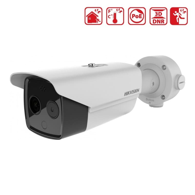 Termal + Optik Bi-spectrum IP Bullet Kamera - TERMAL KAMERALAR - Hikvision