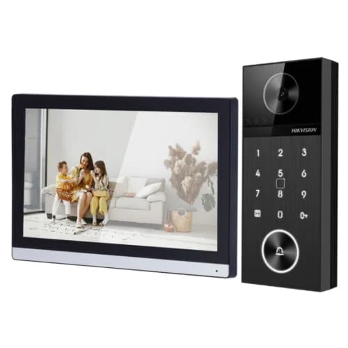 Hikvision DS-KIS612-P IP Görüntülü Villa İnterkom Kiti | 4MP Wi-Fi Görüntülü Diafon Seti - Hikvision