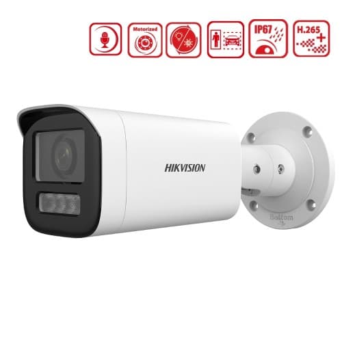 Hikvision DS-2CD1643G2-LIZSU 4 MP ColorVu Sesli IP Kamera | Varifocal Lens - Hikvision