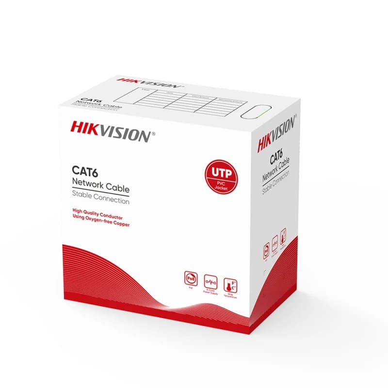 HIKVISION DS-1LN6U-G 23AWG U/UTP 305m CAT6 Network Kablosu - DATA & LAN KABLOLARI - Hikvision