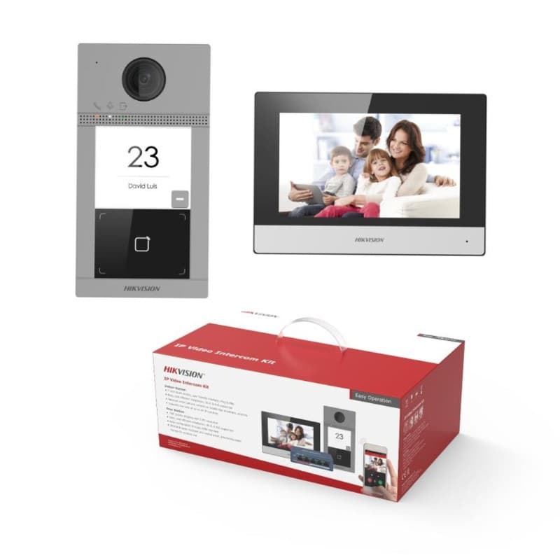 HIKVISION DS-KIS604-S(C) 7" VİLLA TİP IP VIDEO INTERCOM KIT - Ürün Görseli 2