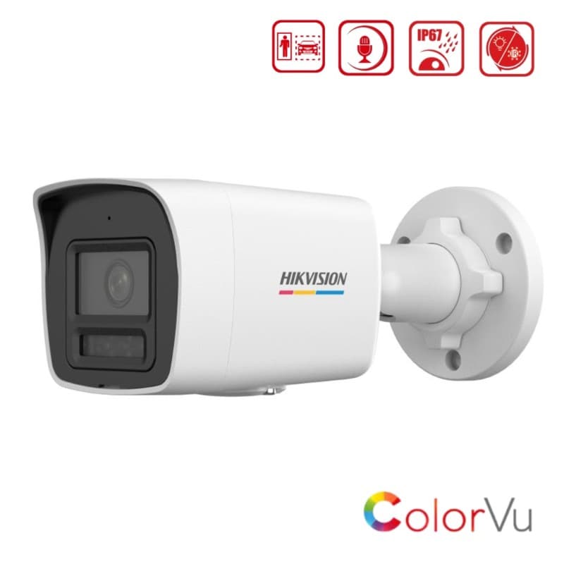 2MP 2.8mm Akıllı Çift Işık Mic. AcuSense ColorVu Bullet Kamera - Ürün Görseli 2
