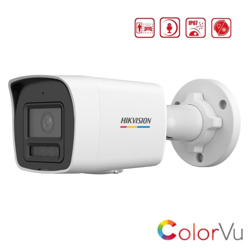 4MP 2.8mm Akıllı Çift Iş Mic. AcuSense ColorVu Bullet Kamera - Ürün Görseli 2