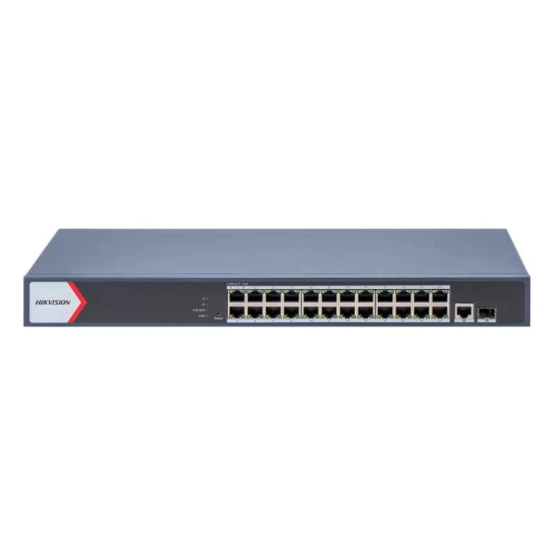 HIKVISION DS-3E1526P-EI/M 24 PORT GIGABIT + 1XRJ45/SFP UPLINK 225W POE YÖNETİLEBİLİR RACKMOUNT SWITCH - POE SWITCH - Hikvision